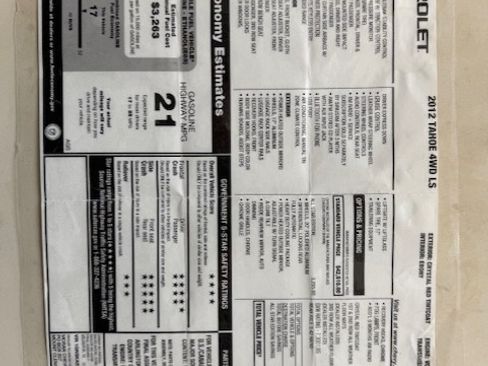 Used 2012 Chevrolet Tahoe LS w/ All-Star Edition image 28