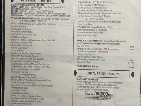 Used 2016 Dodge Challenger SRT Hellcat image 14