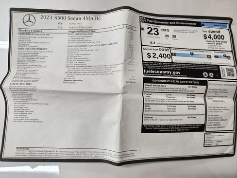 Used 2023 Mercedes-Benz S 500 4MATIC image 16
