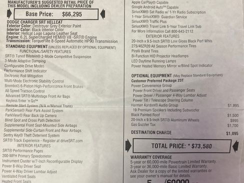 Used 2018 Dodge Charger SRT Hellcat w/ Harman/Kardon Audio Group image 17