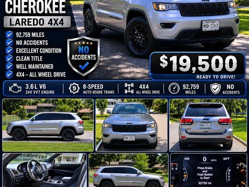 Used 2019 Jeep Grand Cherokee Laredo AWD/4WD image 1
