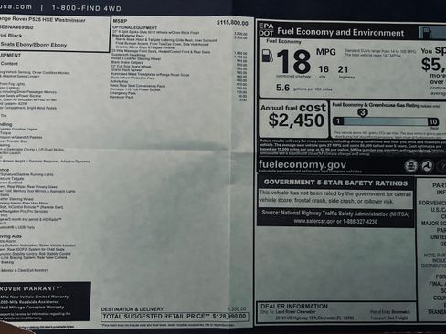 Used 2022 Land Rover Range Rover P525 Westminster Edition image 17