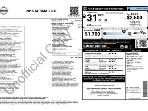 Used 2015 Nissan Altima 2.5 S w/ Special Edition Package image 31