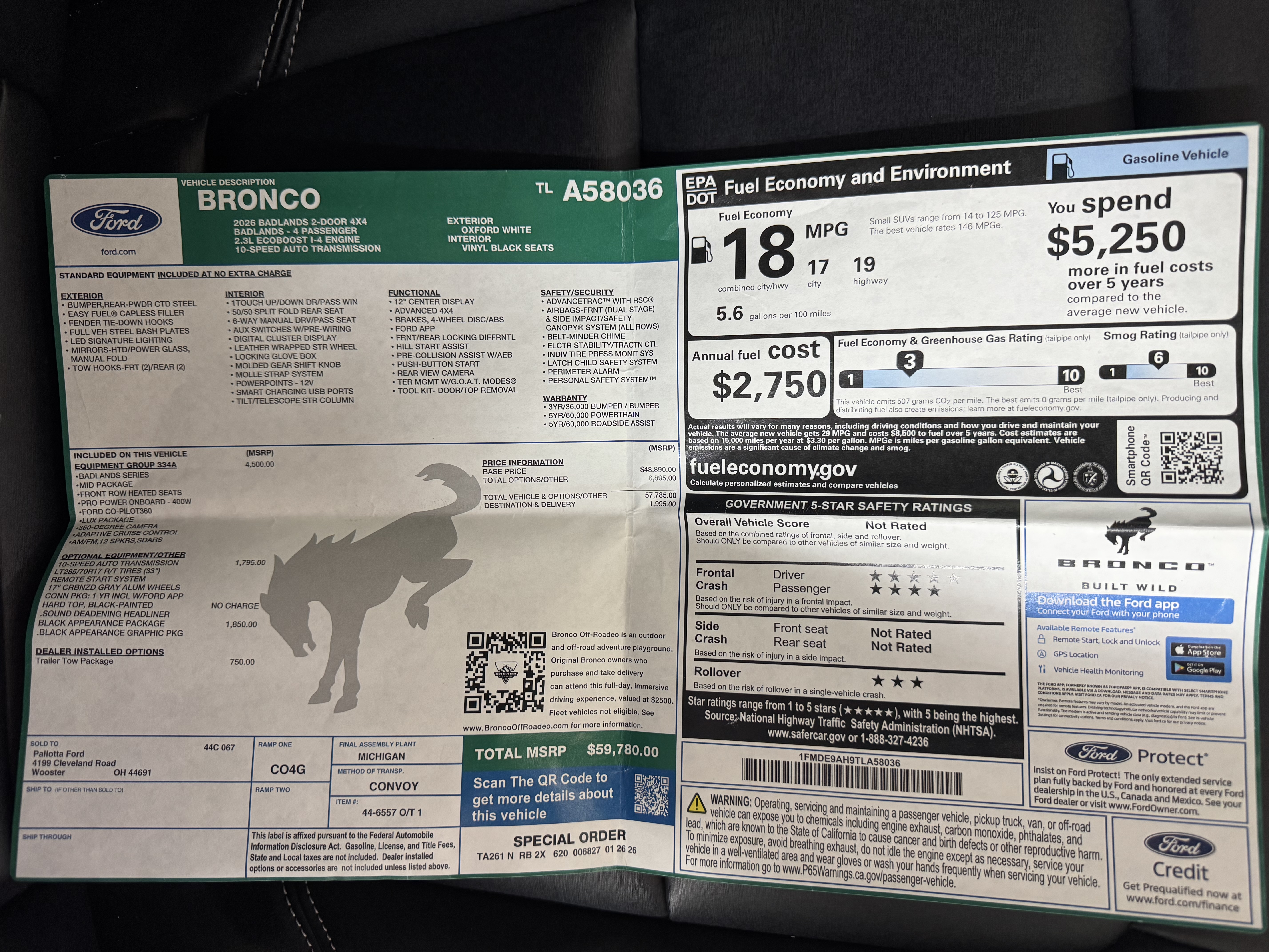 Used 2026 Ford Bronco Badlands AWD/4WD image 4