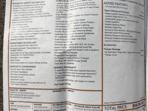 Used 2022 Genesis GV70 3.5T Sport w/ Sport Advanced Package image 12