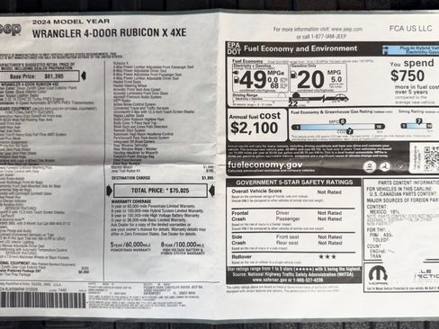 Used 2024 Jeep Wrangler Unlimited Rubicon 4xe image 22