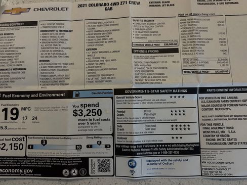 Used 2021 Chevrolet Colorado Z71 w/ Safety Package AWD/4WD image 14