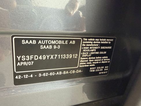 Used 2007 Saab 9-3 2.0T image 10