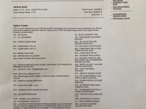 Used 2019 Chevrolet Corvette Stingray Coupe w/ Carbon Flash Badge Package image 6