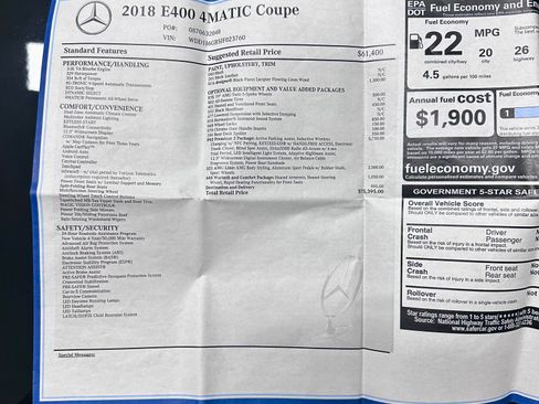 Used 2018 Mercedes-Benz E 400 4MATIC Coupe image 22