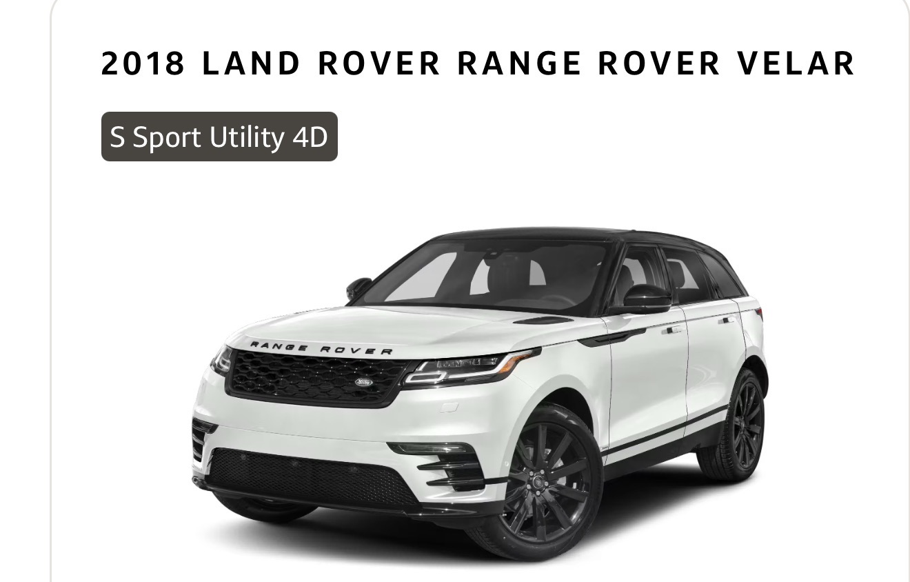 Used 2018 Land Rover Range Rover Velar S AWD/4WD image 1