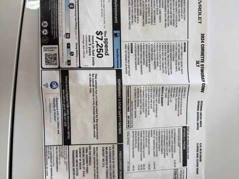 Used 2024 Chevrolet Corvette Stingray Convertible 2D w/ Z51 Performance Package image 5