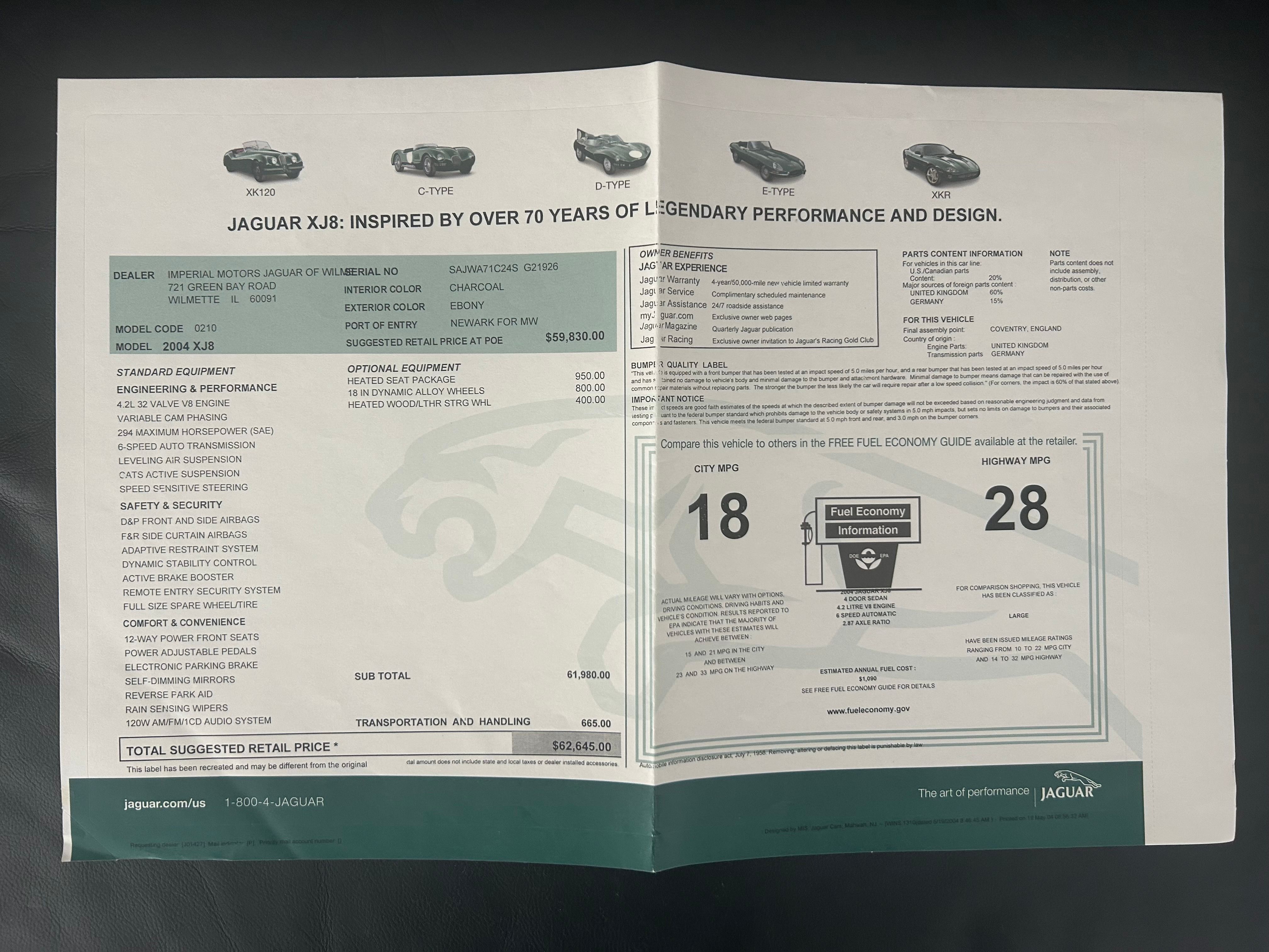Used 2004 Jaguar XJ8 RWD image 30