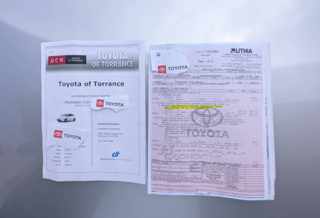Used 2015 Toyota Prius Two w/ Preferred Accessory Package FWD image 20