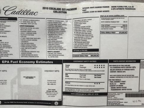 Used 2010 Cadillac Escalade EXT Premium image 15