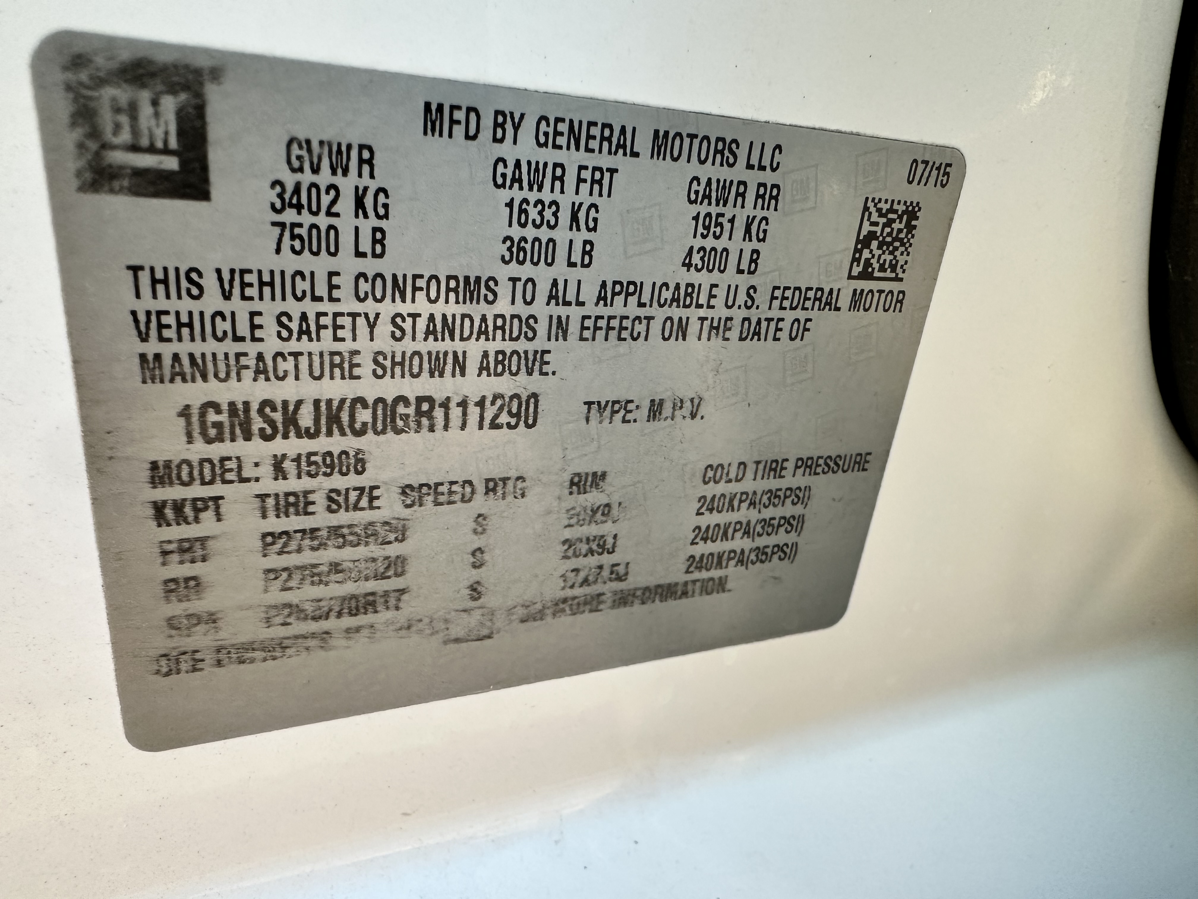 Used 2016 Chevrolet Suburban LTZ AWD/4WD image 11