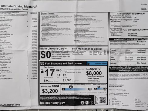 Used 2023 BMW M8 Competition w/ M Driver's Package image 13