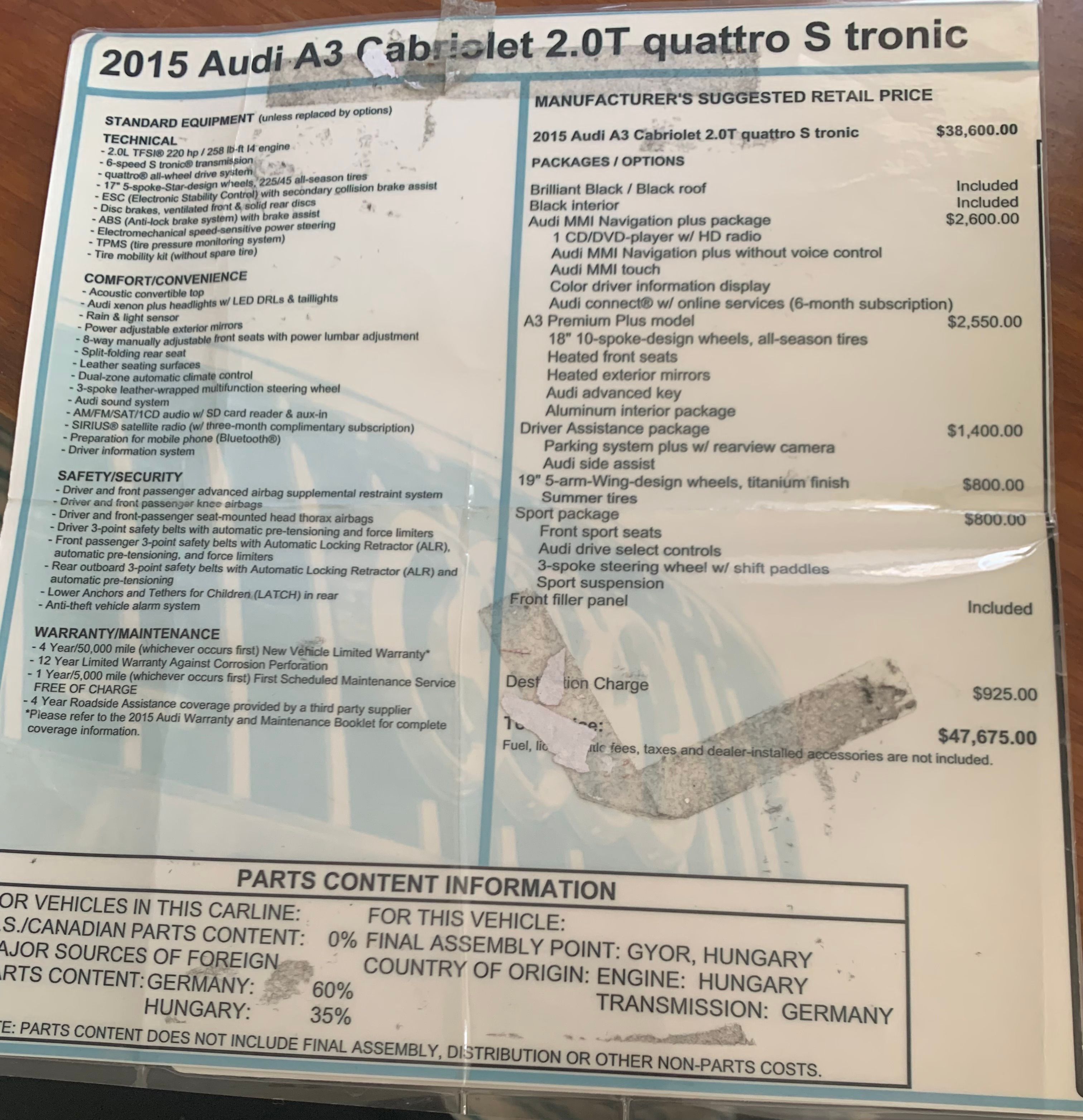 Used 2015 Audi A3 2.0T Premium Plus AWD/4WD image 20