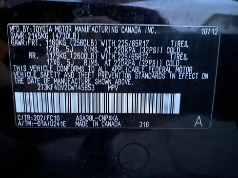 Used 2012 Toyota RAV4 FWD w/ Value Pkg image 10
