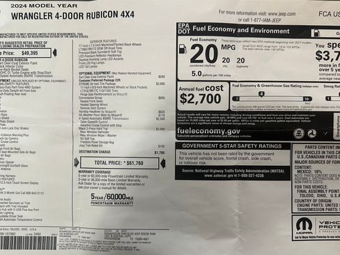 Used 2024 Jeep Wrangler Unlimited Rubicon w/ XTREMEE 35" Tire Package image 12