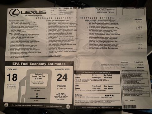 Used 2011 Lexus RX 350 AWD w/ Premium Pkg image 10