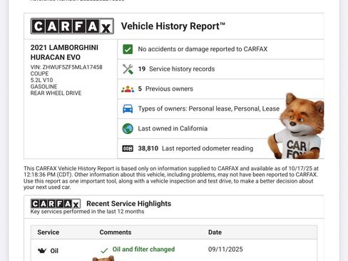 Used 2021 Lamborghini Huracan EVO image 20