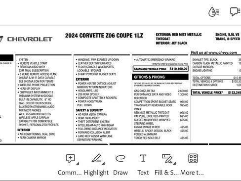Used 2024 Chevrolet Corvette Z06 image 14