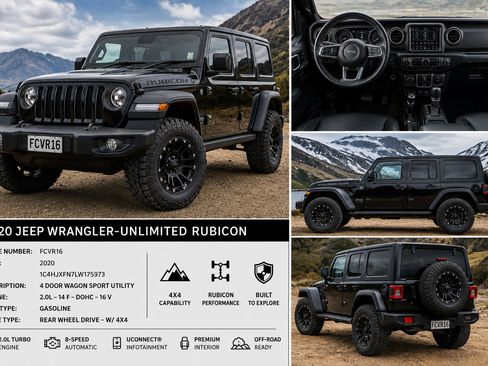 Used 2020 Jeep Wrangler Unlimited Rubicon AWD/4WD image 1