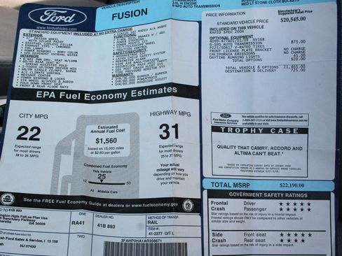 Used 2010 Ford Fusion SE image 12