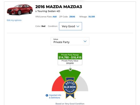 Used 2016 MAZDA MAZDA3 i Touring w/ Popular Equipment Package image 17