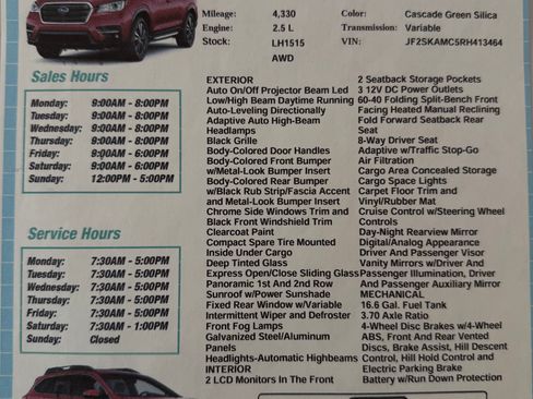 Used 2024 Subaru Forester Touring AWD/4WD image 13
