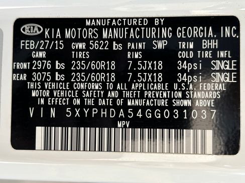 Used 2016 Kia Sorento EX w/ EX Premium Package image 23