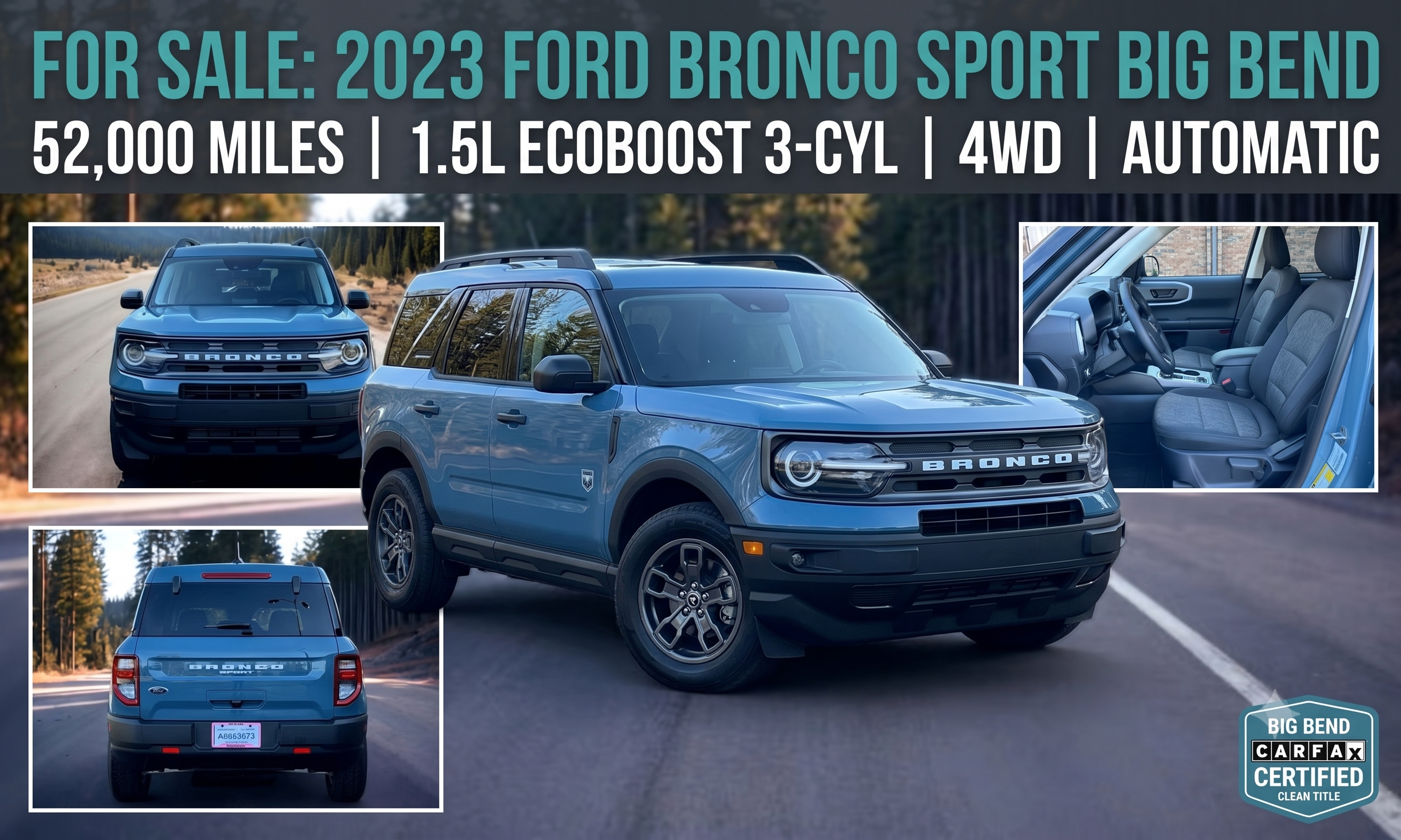 Used 2023 Ford Bronco Sport Big Bend AWD/4WD image 1