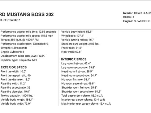 Used 2013 Ford Mustang Boss 302 RWD image 20