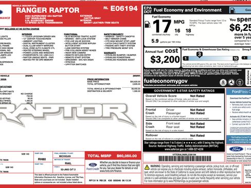 Used 2024 Ford Ranger Raptor AWD/4WD image 26