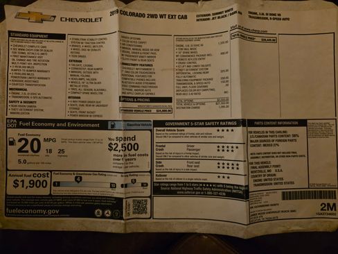 Used 2019 Chevrolet Colorado W/T w/ WT Convenience Package image 20