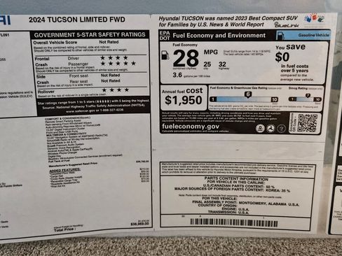 Used 2024 Hyundai Tucson Limited image 22