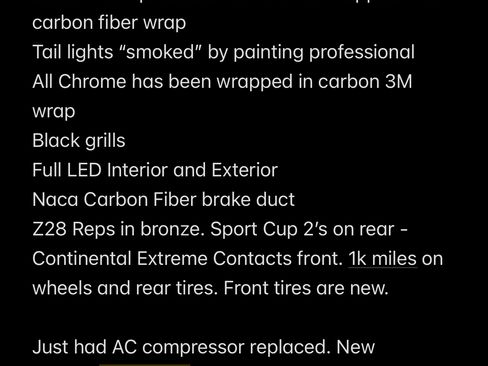 Used 2012 Cadillac CTS V w/ Wood Trim Package image 18