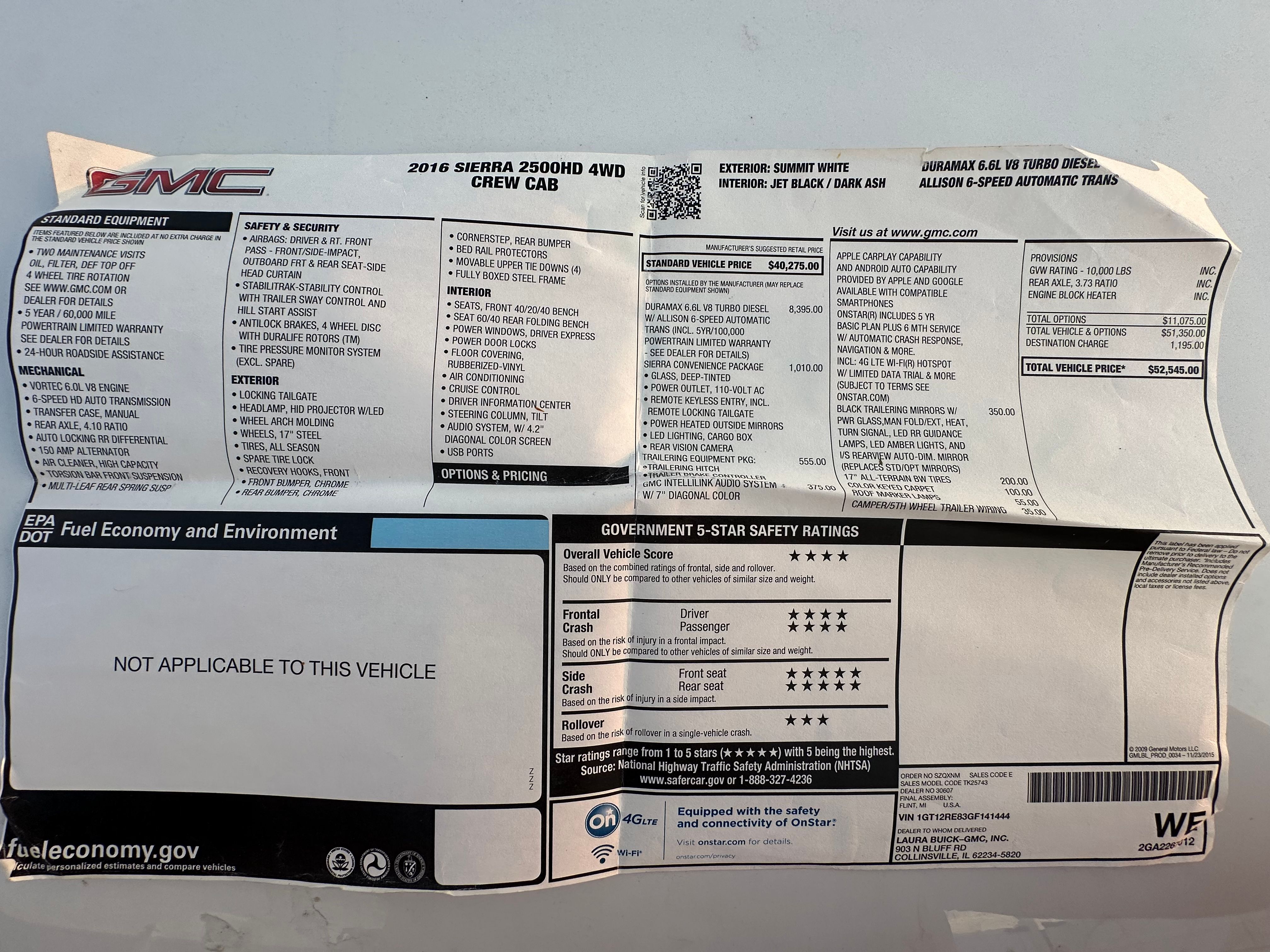 Used 2016 GMC Sierra 2500 4x4 Crew Cab w/ Sierra Convenience Package image 26