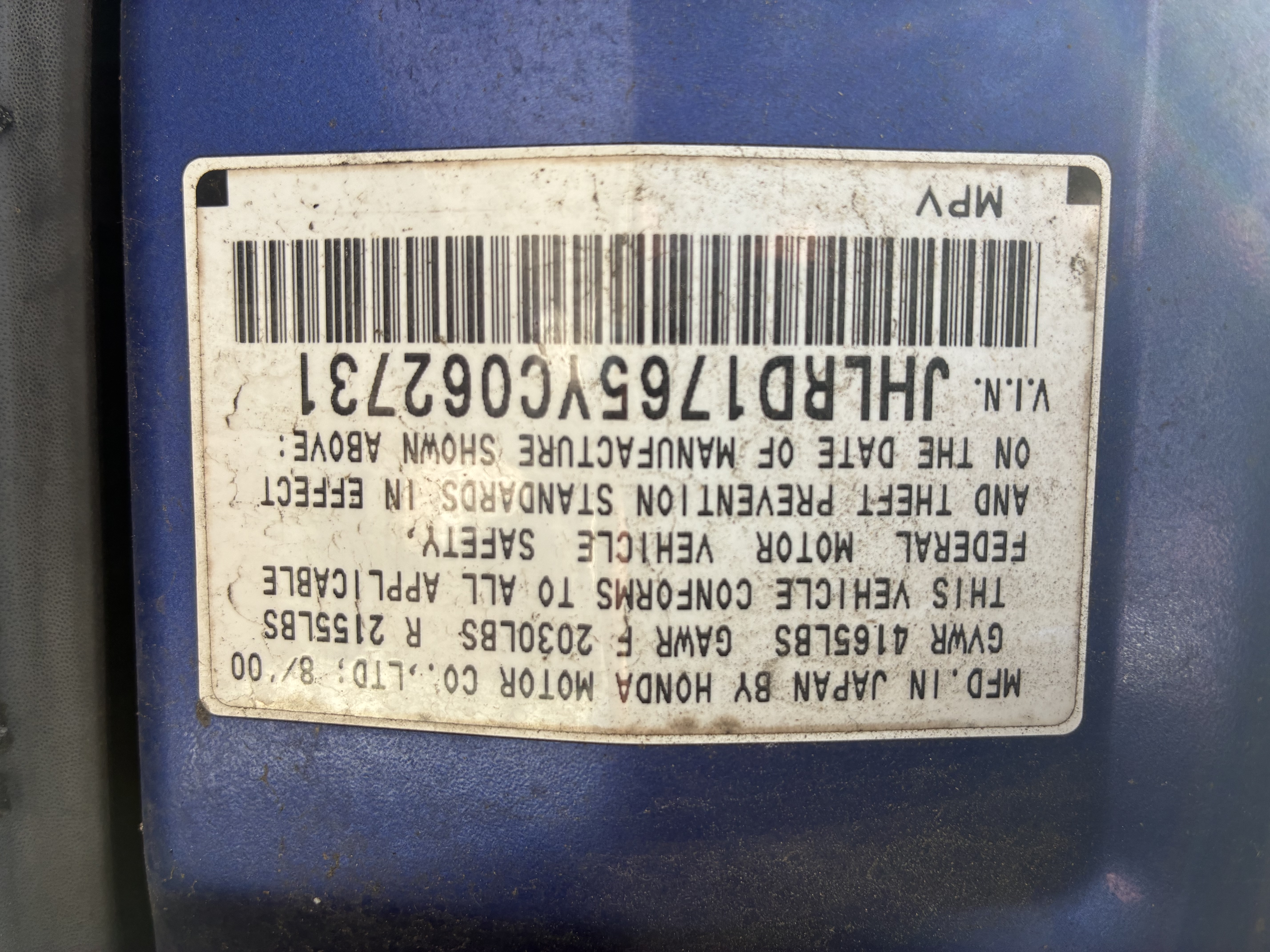 Used 2000 Honda CR-V EX image 6