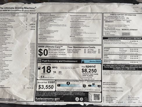 Used 2025 BMW M3 Competition w/ Carbon Package image 17