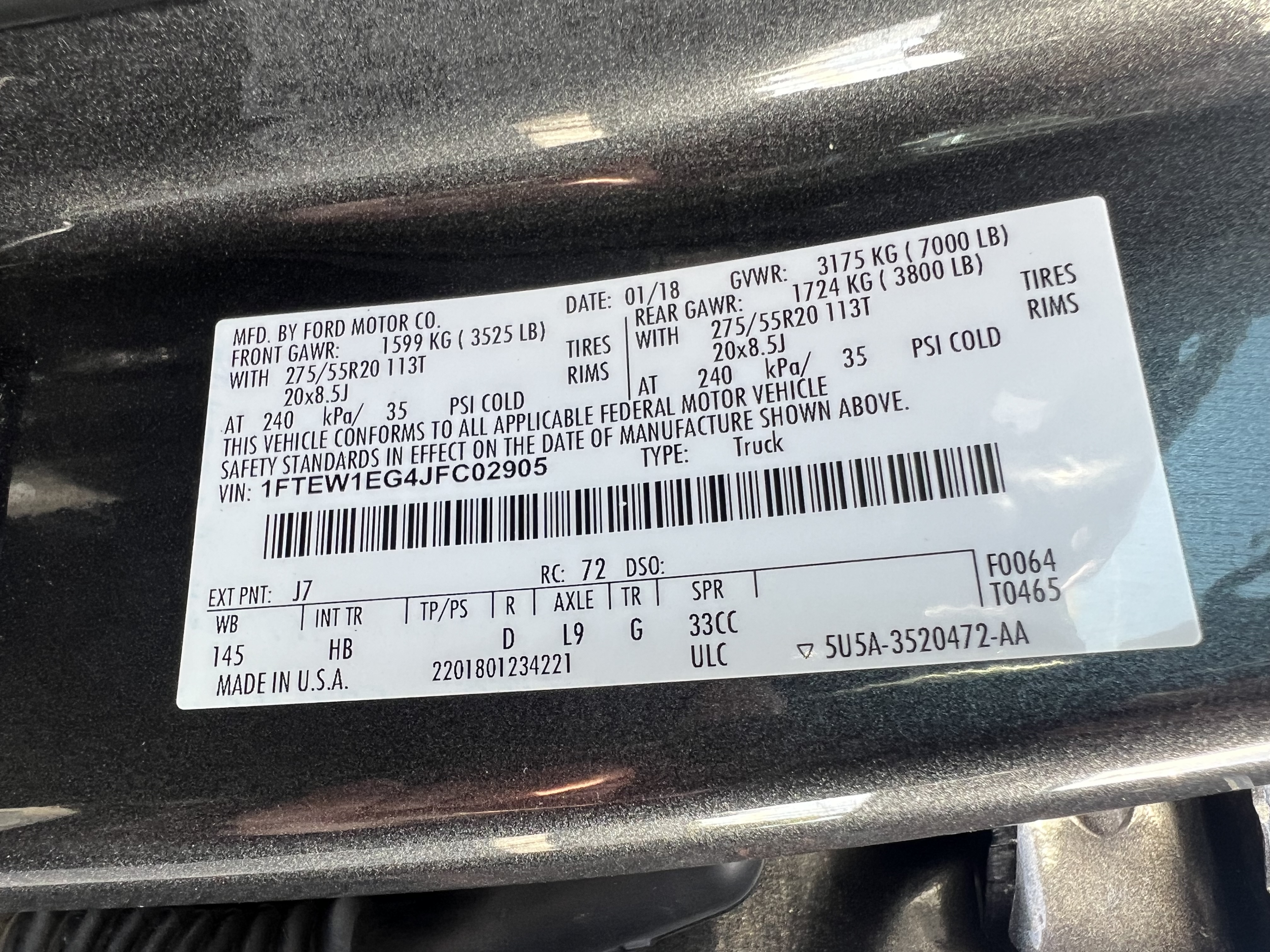 Used 2018 Ford F150 Lariat w/ Equipment Group 502A Luxury AWD/4WD image 24