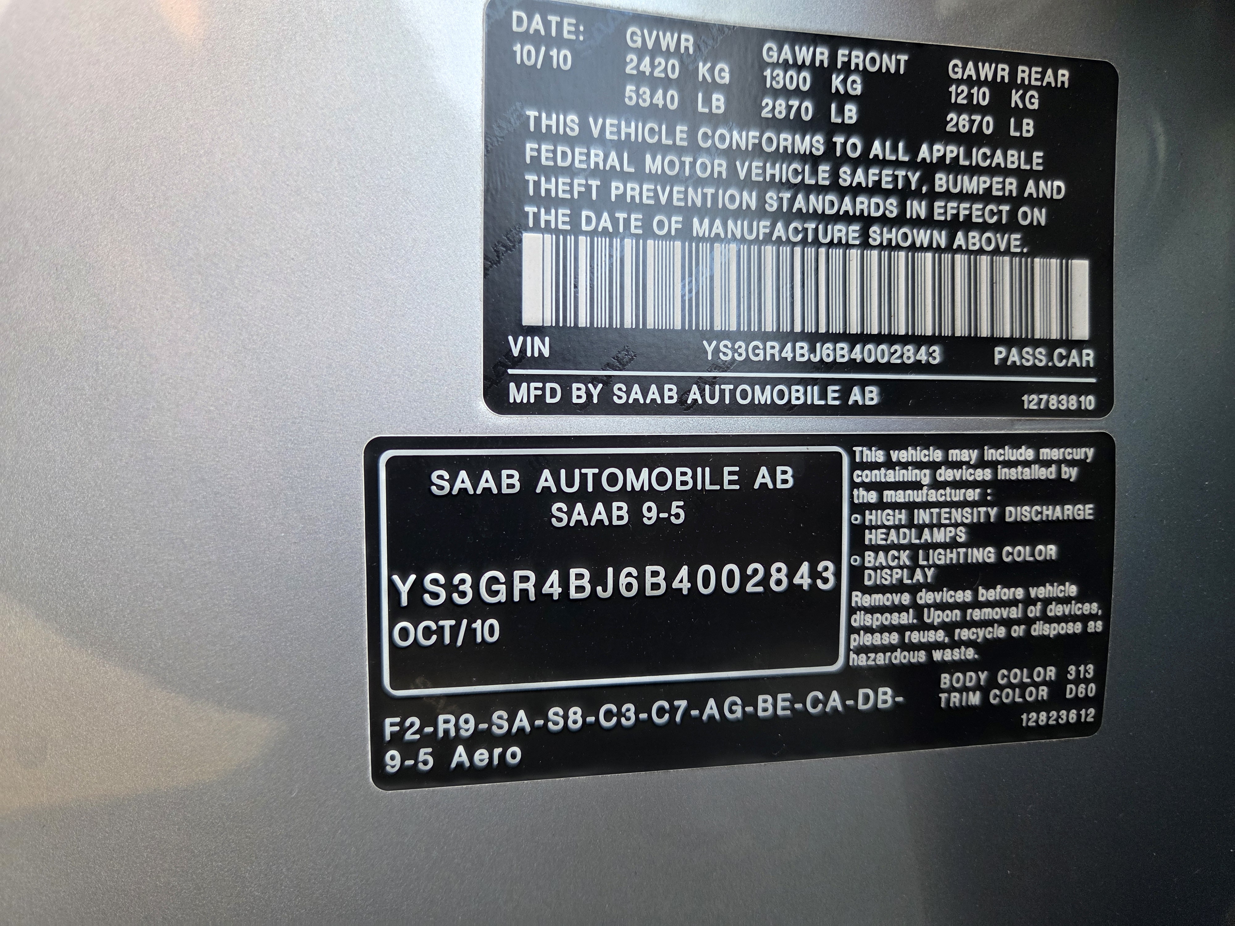 Used 2011 Saab 9-5 Aero AWD/4WD image 14