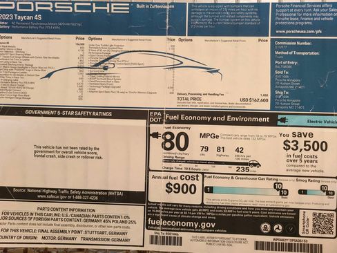 Used 2023 Porsche Taycan 4S image 12