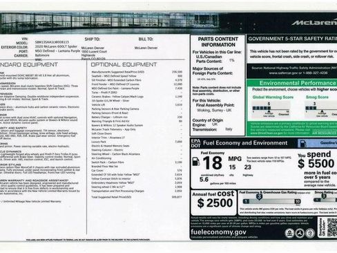 Used 2020 McLaren 600LT Spider image 17