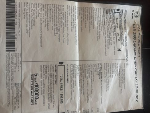 Used 2015 RAM 2500 Laramie w/ Protection Group image 2