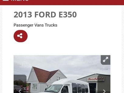 Used 2013 Ford E-350 and Econoline 350 Super Duty w/ Shuttle Bus Prep Pkg
