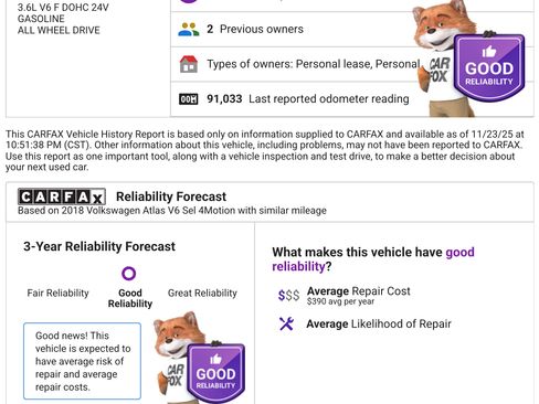 Used 2018 Volkswagen Atlas SEL image 30