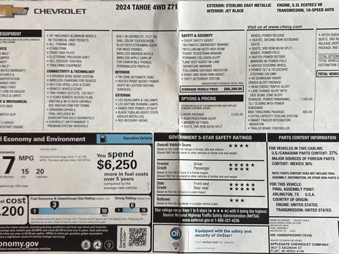 Used 2024 Chevrolet Tahoe Z71 w/ Luxury Package image 17