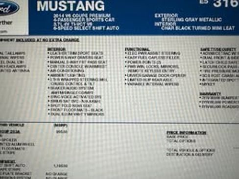 Used 2014 Ford Mustang Premium w/ Equipment Group 203A image 22